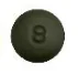 A close-up of a black ball
Description automatically generated
