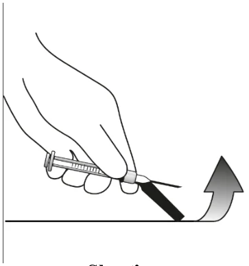 A hand holding a syringe
Description automatically generated